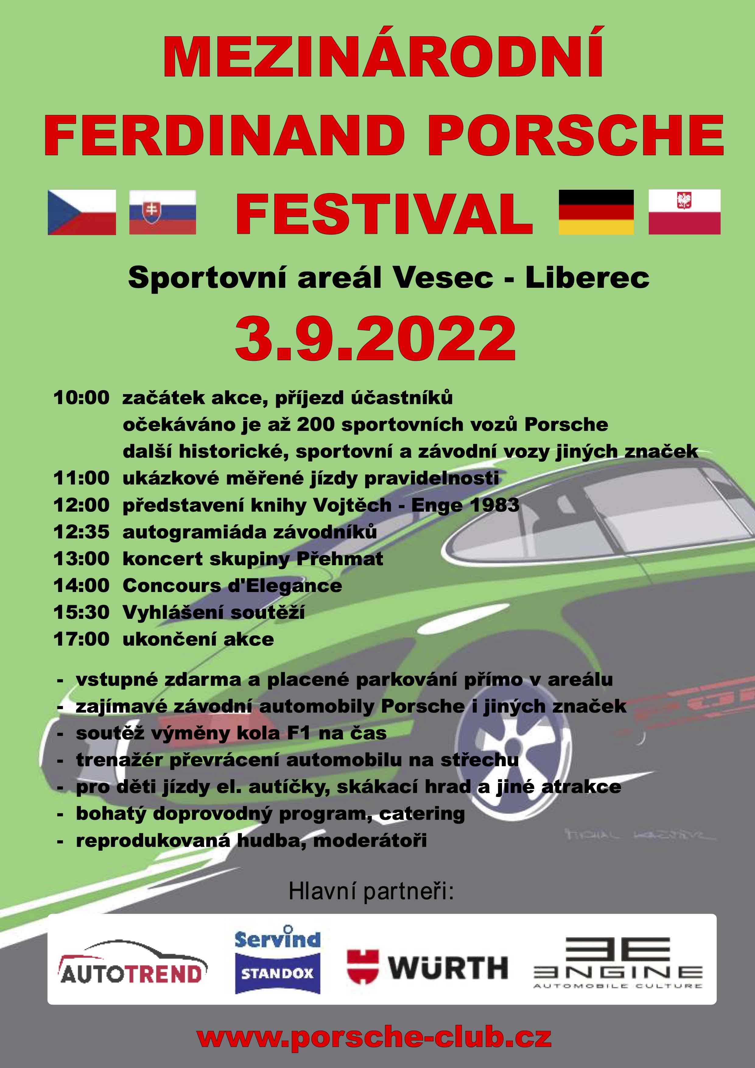 Další ročník Mezinárodního Porsche festivalu