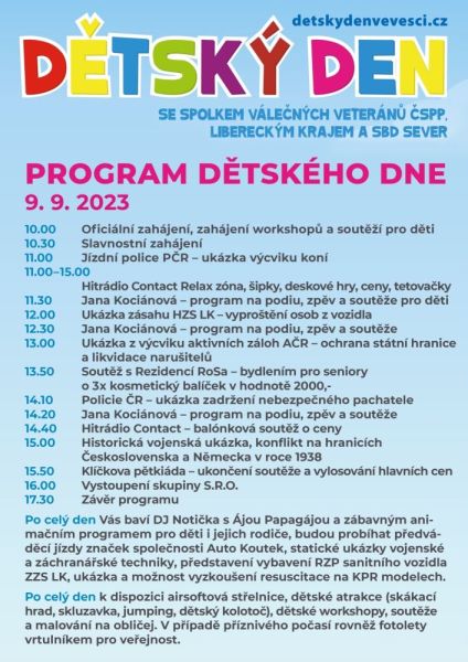 Program letošního Dětského dne ve vesci - úvodní obrázek