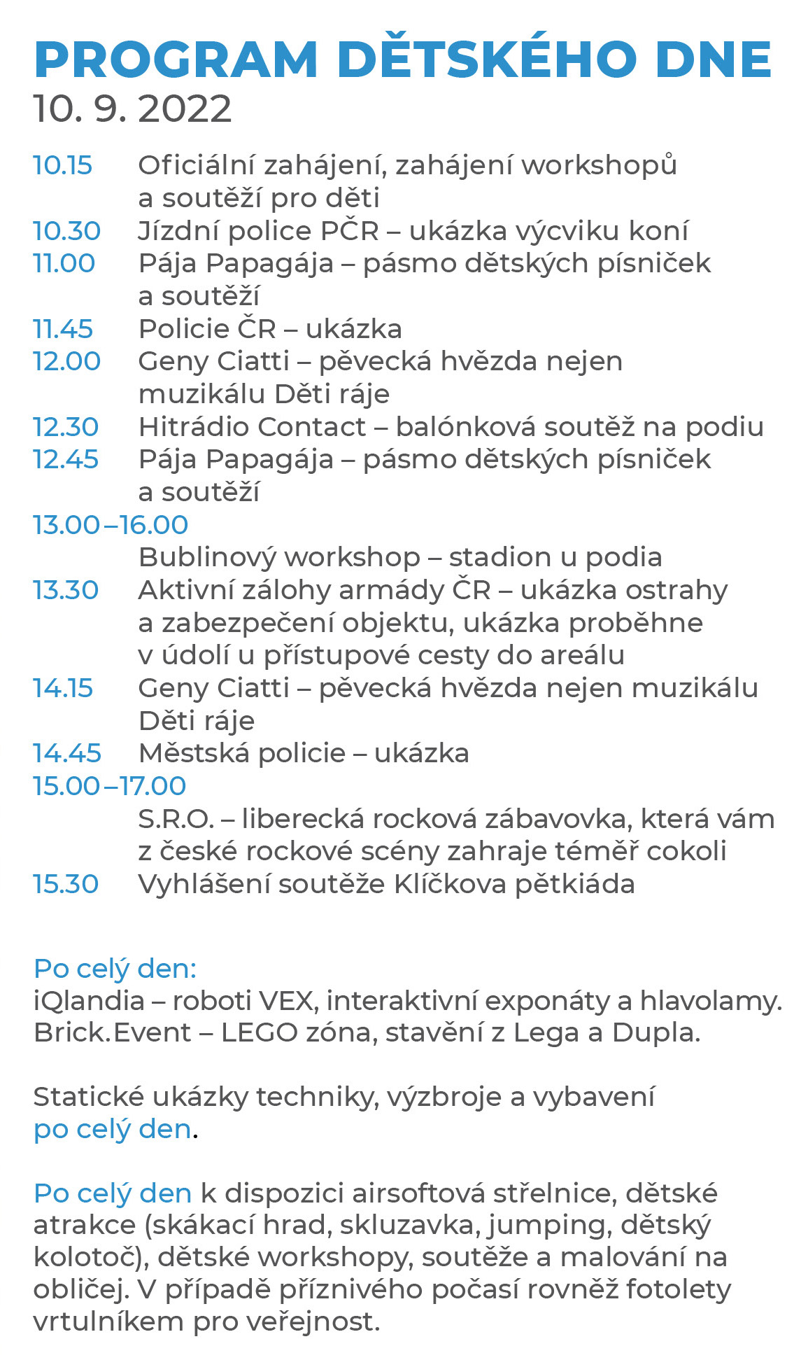 Program Dětského dne ve Vesci  - úvodní obrázek